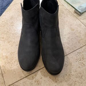 Earth Black Ankle Boots
